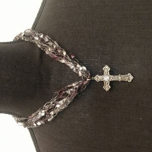 Homemade Necklace Adjustable Length and Cross Pendant‎